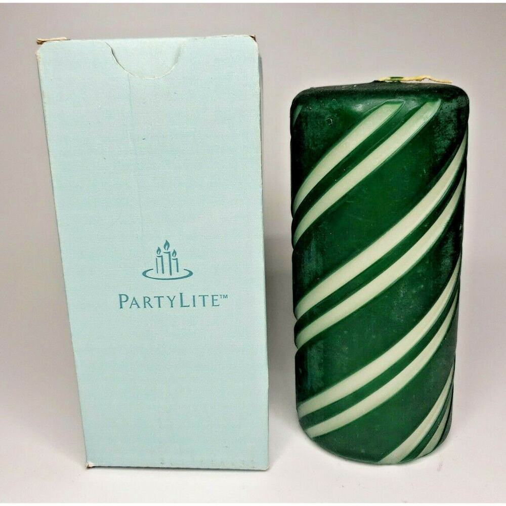 PartyLite Pillar Candle 3" x 6" New Box Spearmint P6C/C36505